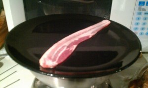 100 calories of bacon